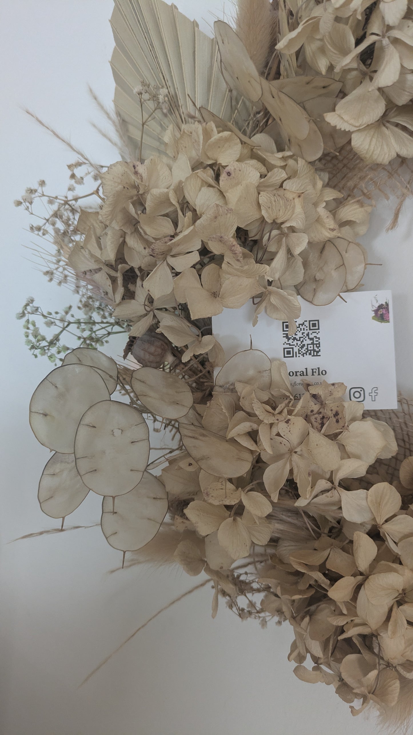 Palm Leaves & Hydrangea