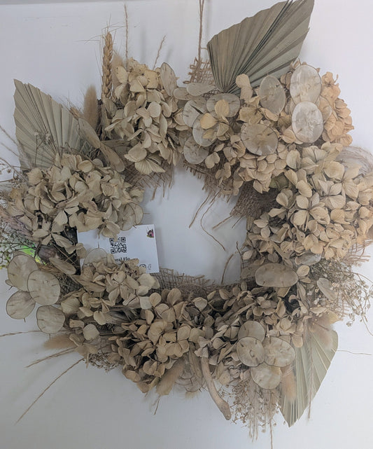 Palm Leaves & Hydrangea